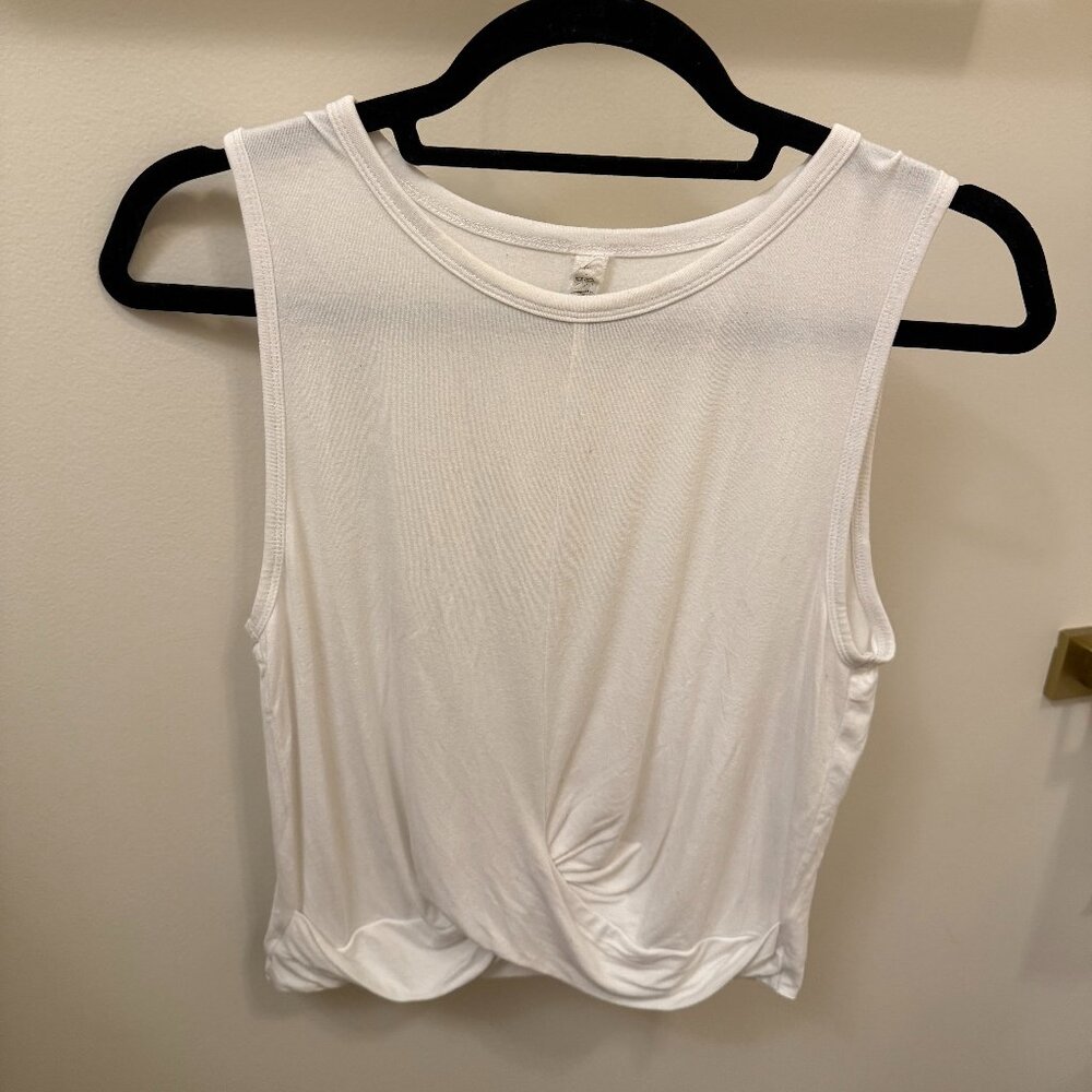 ALO Yoga White Sleeveless Top